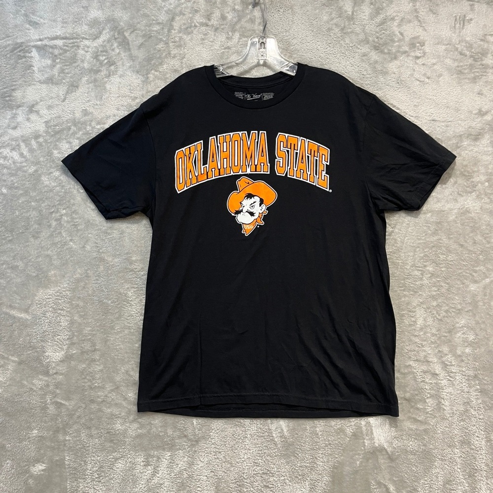 Oklahoma State University Cowboys Shirt Mens L Black Pistol‎ Pete Graphic Tee